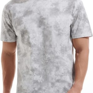 Mens Wash T Shirt - Short Sleeve Crew Neck Classic Fitted Tees